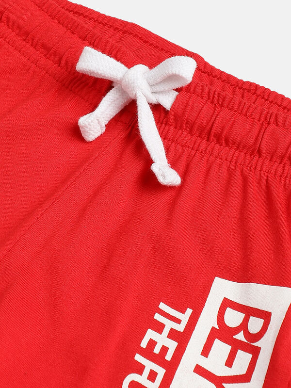 Boys White Knitted T-shirt with Short Pants image number null